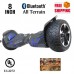 Hoverboard 8" Hummer Auto Self Balancing Wheel Electric Scooter with Built-In Bluetooth Speaker - BLUE   